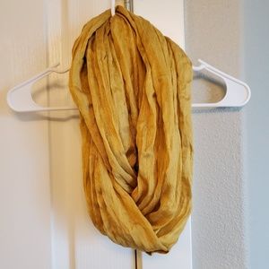 Yellow infinity scarf